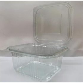   Ételtároló doboz, egybefedeles, műanyag, szögletes, 500 ml, 100 db, Party, víztiszta (KHMU292)