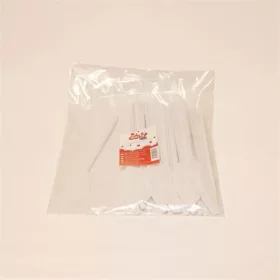   Kés, műanyag, többször használatos, 17 cm, 20 db Prima, fehér (KHMU297)