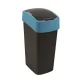 Billenős szemetes, 45 liter, CURVER Pacific flip bin, fekete/kék (KHMU300)