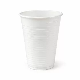 Műanyag pohár, 2 dl, 100 db, fehér (KHMU317)