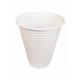 Műanyag pohár, 1,5 dl, 100 db, fehér (KHMU319)