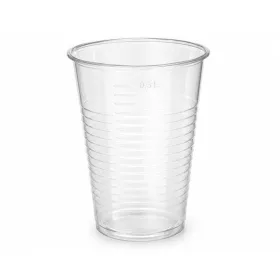 Műanyag pohár, 3 dl, 50 db, víztiszta (KHMU321)