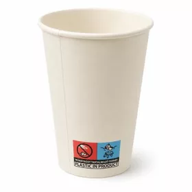 Papírpohár, 3 dl, 80 mm átmérő, 50 db, fehér (KHMU328)