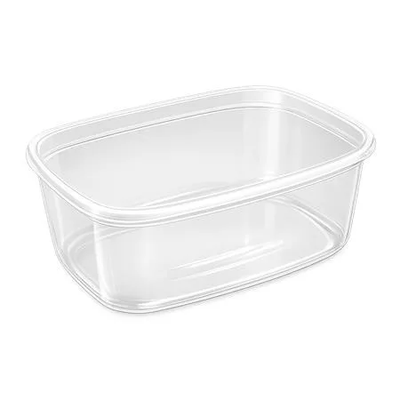 Műanyag tál, tetőzhető, 750 ml, 50 db Svéd (KHMU331)