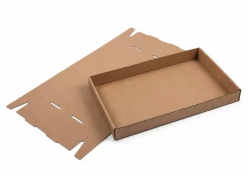 Papírtálca, street food, 26x16,5x3 cm, 200 db, barna (KHMU344)