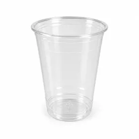   Műanyag shaker és koktélos pohár, 4 dl, 50 db, víztiszta (KHMU352)