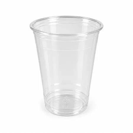 Műanyag shaker és koktélos pohár, 4 dl, 50 db, víztiszta (KHMU352)