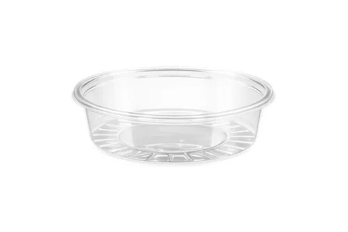 Műanyag öntetes tál, 50 ml, 75 mm átmérő, 100 db, víztiszta (KHMU356)