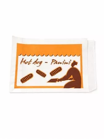 Hot-dog papírtasak, 120x200 mm, 500 db, mintás (KHMU358)
