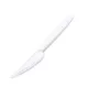 Kés, műanyag, többször használatos, 18 cm, 50 db Premium, fehér (KHMU359)