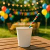 Papírpohár, 2,4 dl, 50 db, Party, fehér (KHMU372)