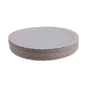   Papírtányér, kerek, 25 cm átmérő, VICTORIA FACILITY (KHPA504)