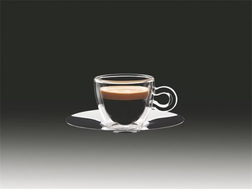 Espresszos csésze rozsdamentes aljjal, duplafalú, 6,5cl, 2db-os szett, Thermo (KHPU143)