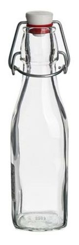 Csatos tárolóüveg, palack, 2db-os szett, 0,25l (KHPU214)