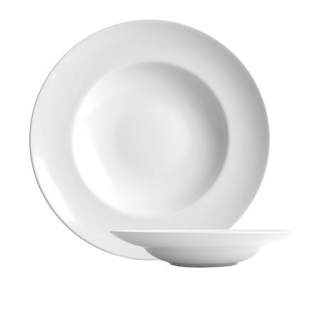 Mélytányér, fehér, 23 cm, 6 db-os szett, Economic (KHPU288)