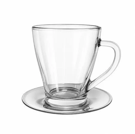 Üvegbögre, inox alj, 25 cl TeaTime (KHPU324)
