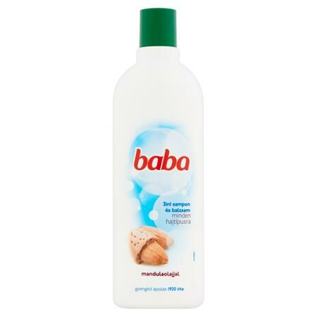 Hajsampon, 400 ml, BABA 2in1, mandula (KHSZ04)