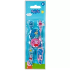   Fogkefe, gyerekeknek, puha, 2 db, kupakkal, 3+, Peppa Pig (KHSZ78)