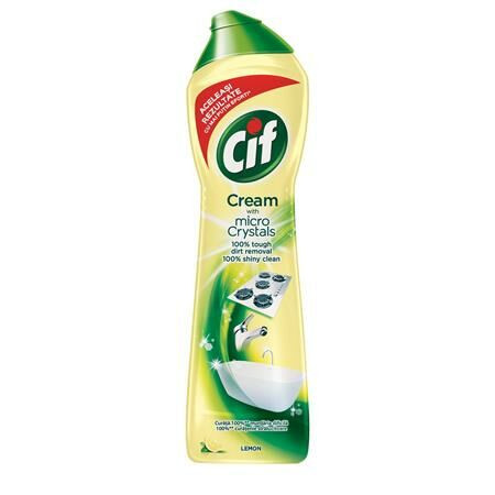 Súrolószer, 720 g/ 500 ml, CIF Cream citrom illat (KHT029)