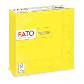   Szalvéta, 1/4 hajtogatott, 33x33 cm, FATO Smart Table, citromsárga (KHT1058)