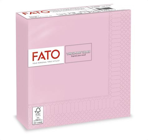 Szalvéta, 1/4 hajtogatott, 33x33 cm, FATO Smart Table, rózsaszín (KHT1060)