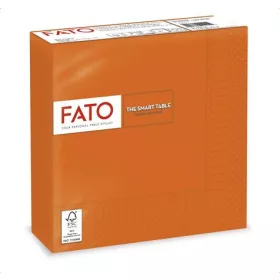   Szalvéta, 1/4 hajtogatott, 33x33 cm, FATO Smart Table, narancs (KHT1061)