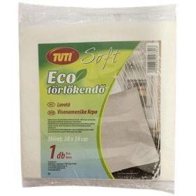   Törlőkendő, univerzális, 38x38 cm, 1 db, TUTI Soft Eco (KHT1157)