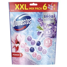   WC frissítő blokk, 6 db-os, DOMESTOS Power 5, magnólia és levendula (KHT1180)