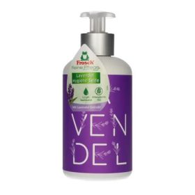   Folyékony szappan, pumpás, 300 ml, FROSCH, levendula (KHT1188)