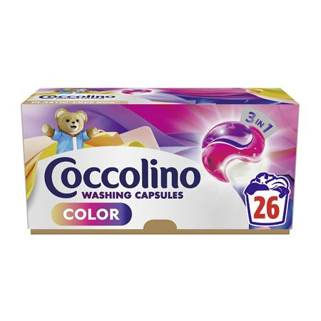 Mosókapszula, 26 db, COCCOLINO 3in1 Color (KHT1218)