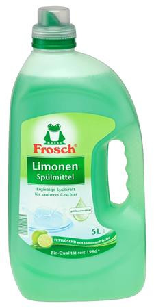 Mosogatószer, utántöltő, 5 l, FROSCH, zöld citrom (KHT1248)