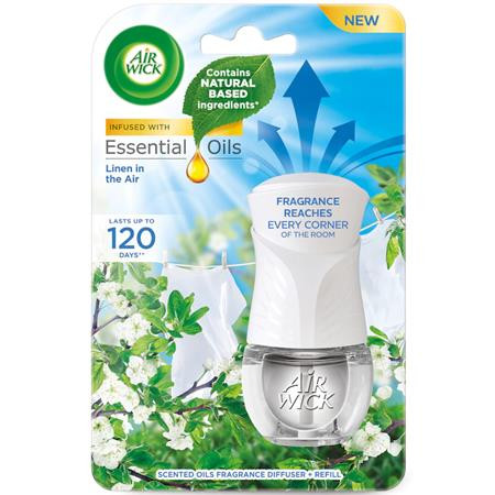 Illatosító készülék, elektromos, 19 ml, AIR WICK Life scents, frissen mosott ruha (KHT1276)