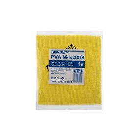   Törlőkendő, univerzális, 40x34 cm, BONUS PVA MicroCLOTH, sárga (KHT1292)