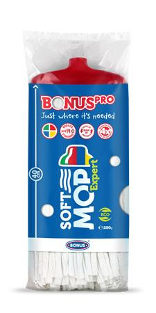 Felmosófej, ipari, BONUS SoftMOP, piros (KHT1305)