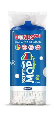 Felmosófej, ipari, BONUS SoftMOP, kék (KHT1306)