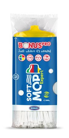 Felmosófej, ipari, BONUS SoftMOP, sárga (KHT1307)
