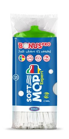 Felmosófej, ipari, BONUS SoftMOP, zöld (KHT1308)