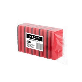 Mosogatószivacs, extra nagy, 5 db, BONUS, piros (KHT1320)