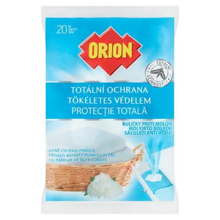 Molyirtó golyók, 20 db, ORION, frissen mosott ruha illattal (KHT1416)