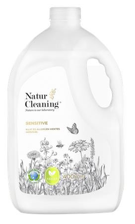 Mosógél, illat- és allergénmentes, 4 l, NATURCLEANING Sensitive (KHT1450)