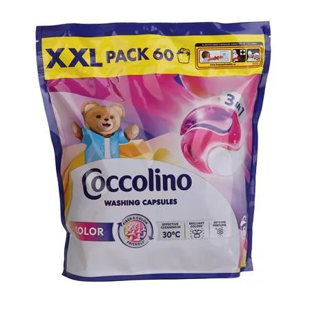 Mosókapszula, 60 db, COCCOLINO 3in1 Color (KHT1501)