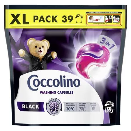 Mosókapszula, 39 db, COCCOLINO 3in1 Black (KHT1505)