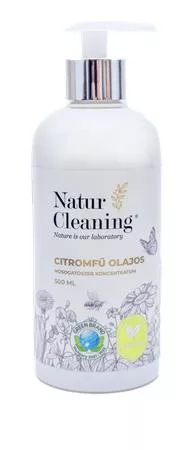 Mosogatószer koncentrátum, pumpás, 500 ml, NATURCLEANING, citromfű olajos (KHT1556)