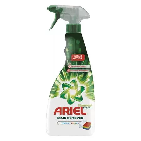 Folteltávolító spray, 750 ml, ARIEL Diamond Bright, fehér és színes ruhákhoz (KHT1596)
