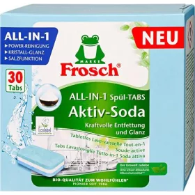   Mosogatógép tabletta, 30 db, FROSCH All-in-1, aktív szóda (KHT1607)