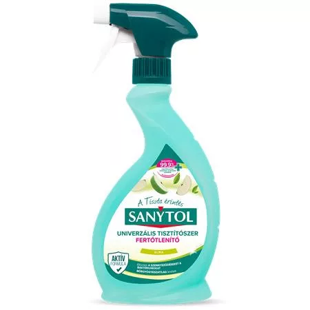 Általános tisztító- és fertőtlenítő spray, 500 ml, SANYTOL, alma (KHT1610)