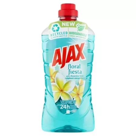 Általános tisztítószer, 1 l, AJAX Floral Fiesta, lagoon flowers, türkiz (KHT1654)