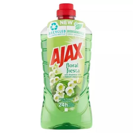 Általános tisztítószer, 5 l, AJAX, gyöngyvirág, zöld (KHT1655)