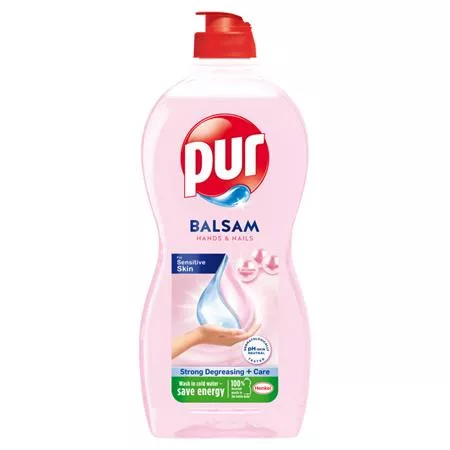 Mosogatószer, 450 ml, PUR, Hands&Nails balzsam (KHT1697)