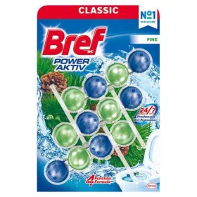   WC illatosító golyók, 3x50 g, BREF Power Aktiv, fenyő illattal (KHT1721)